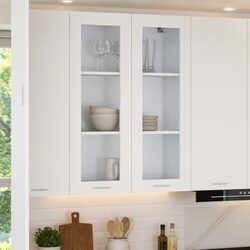 Sleek White Kitchen Cabinet for Efficient Storage
