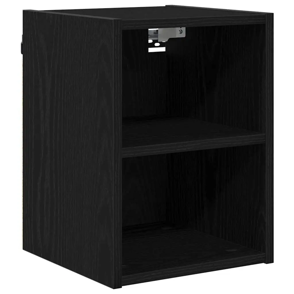 Hanging Kitchen Cabinet Black Oak Modern Storage Cupboard Engineered Wood 30 x 29.5 x 40 cm