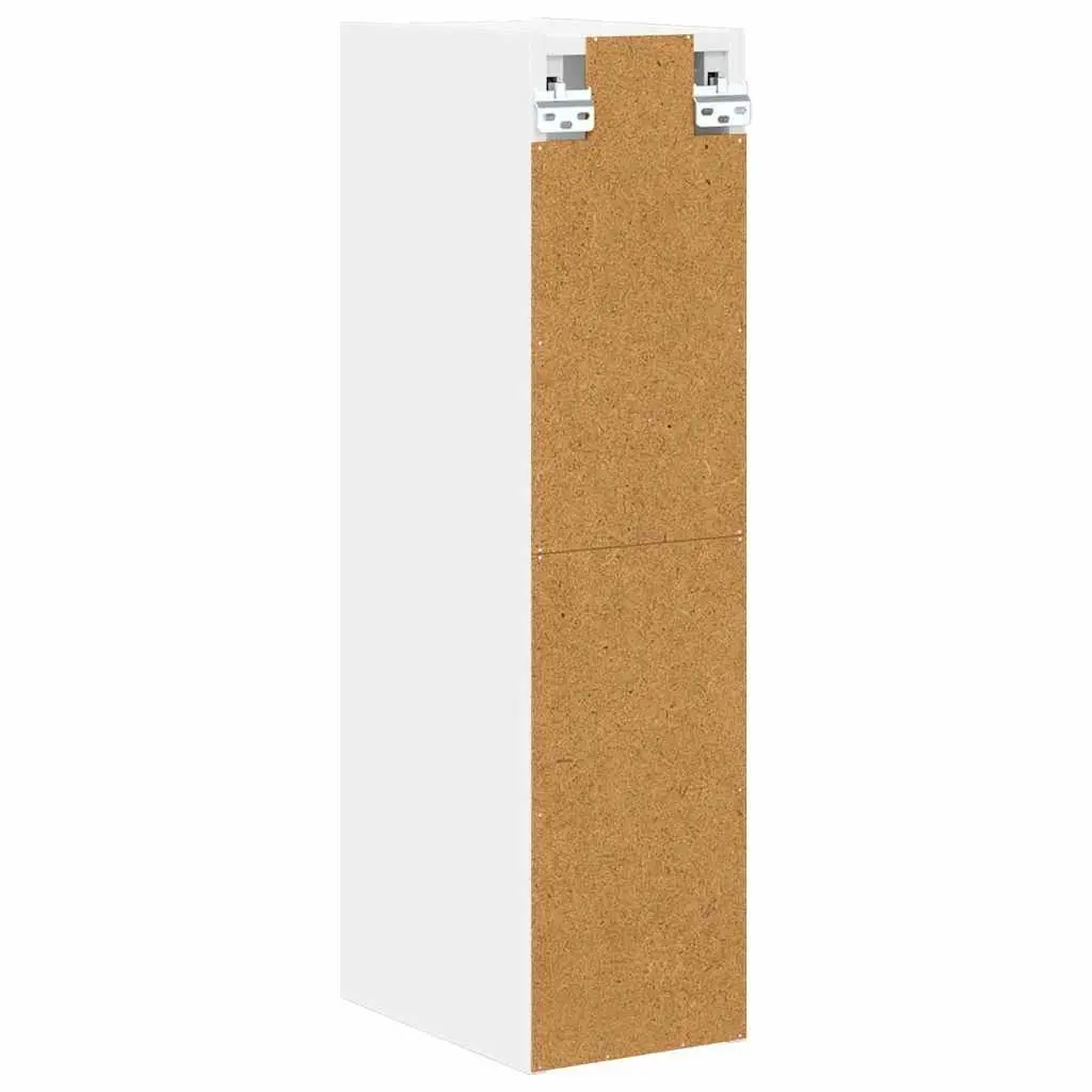 Hanging Kitchen Cabinet White 20x29.5x80cm Engineered Wood Modern Storage