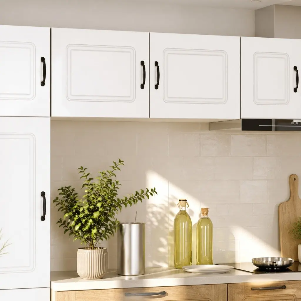 Dishwasher Panel Kitchen Cabinet High Gloss White 50 x 31 x 40 cm Engineered Wood Compact Storage