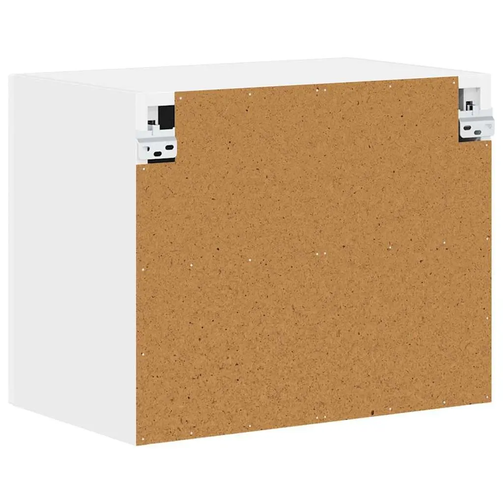 Dishwasher Panel Cabinet High Gloss White 50 x 31 x 40 cm Engineered Wood Storage