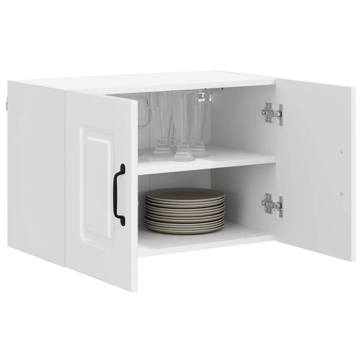 Kitchen Cabinet Dishwasher Panel Engineered Wood White 60x31x40cm Storage 2 Piece