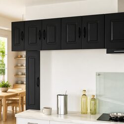 Compact Black Kitchen Cabinet with Stylish Design 60 x 31 x 40 cm