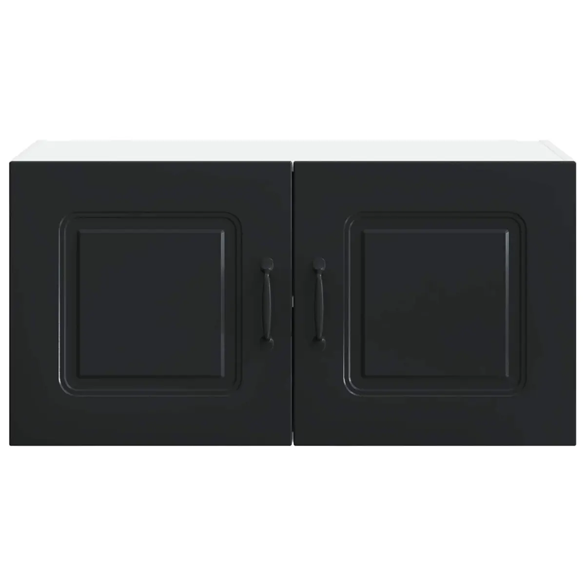 Dishwasher Panel Kitchen Cabinet Black Engineered Wood Storage Cupboard