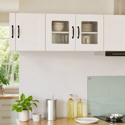 Compact White Kitchen Cabinet with Easy Maintenance