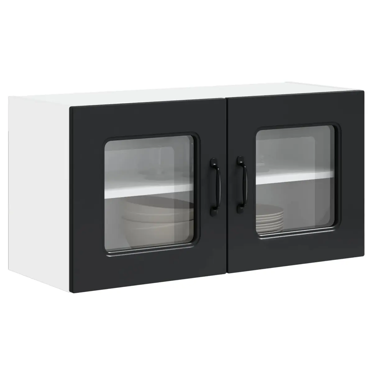 Dishwasher Panel Kitchen Cabinet Black Engineered Wood Storage Organizer