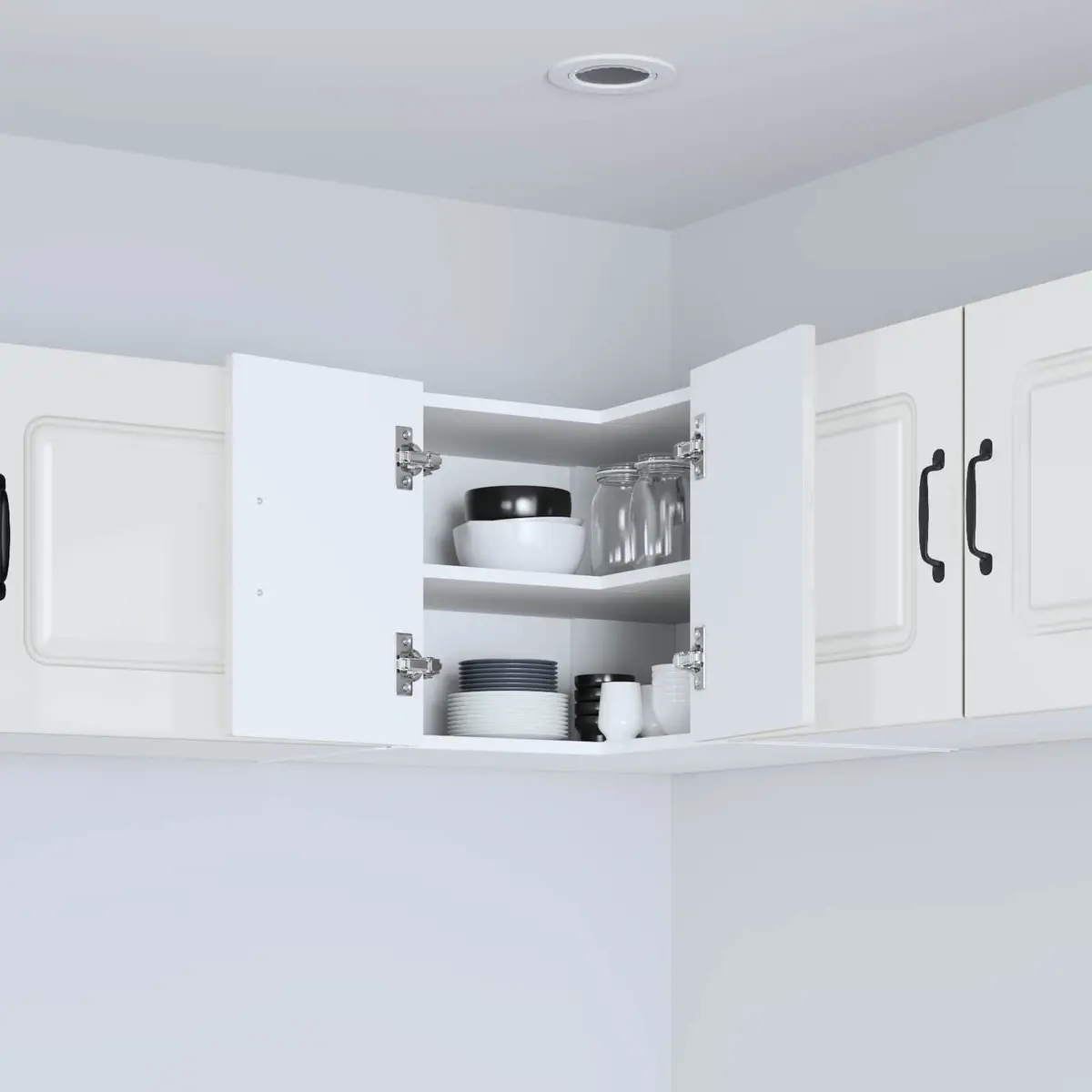 Dishwasher Panel Kitchen Cabinet High Gloss White Storage Engineered Wood