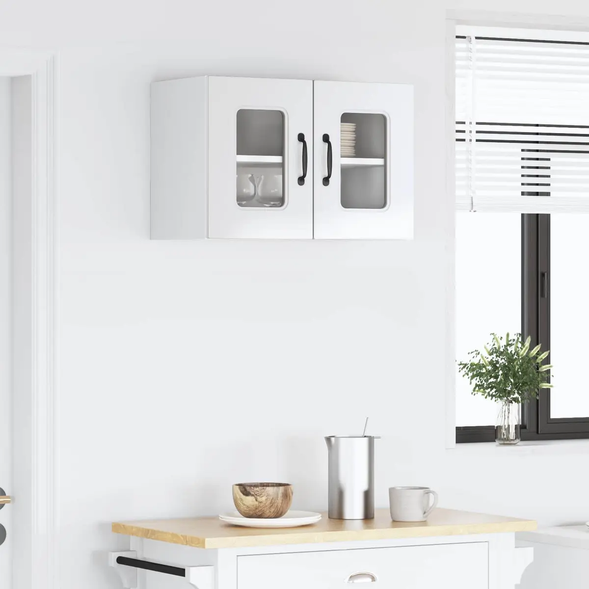 Kitchen Dishwasher Panel Cabinet High Gloss White Engineered Wood Storage
