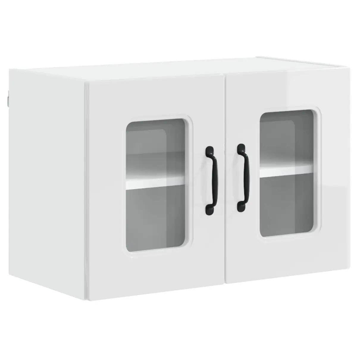 High Gloss White Kitchen Cabinet Storage Engineered Wood Dishwasher Panel 2 Piece