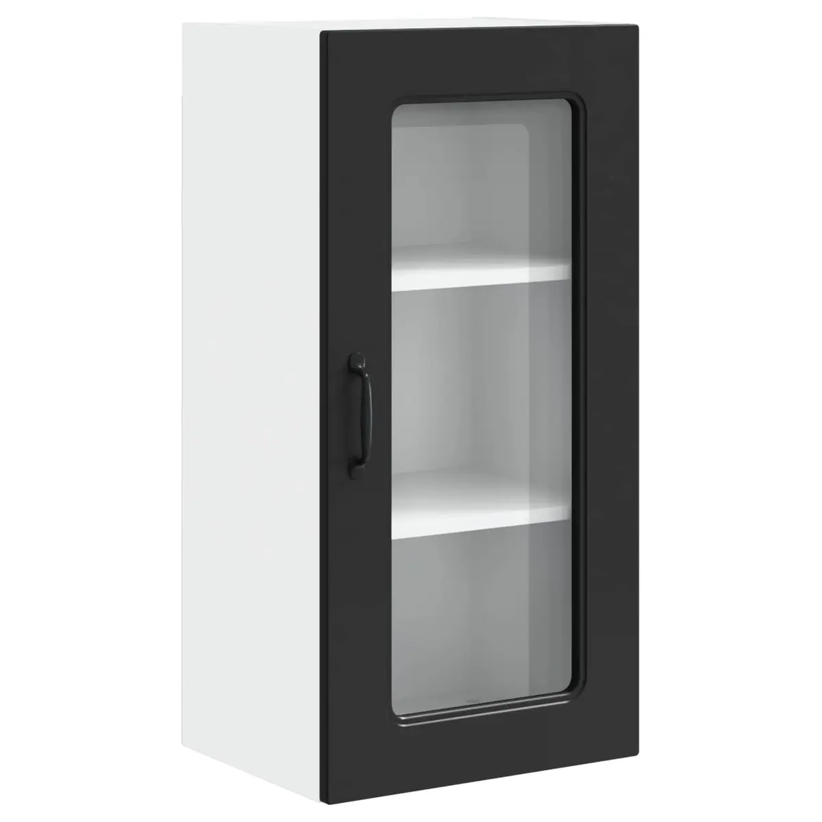 Black Kitchen Dishwasher Panel Cabinet 40x31x80cm Engineered Wood Storage Unit