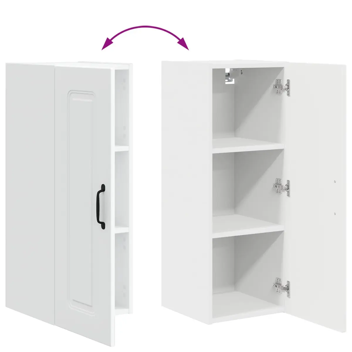 Dishwasher Panel Kitchen Cabinet White Engineered Wood Storage Organiser