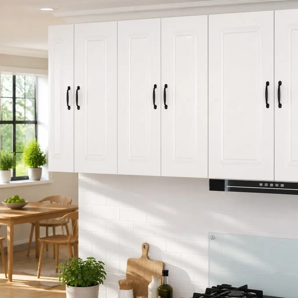 Dishwasher Panel Kitchen Cabinet High Gloss White 30x31x80cm Engineered Wood Storage Furniture