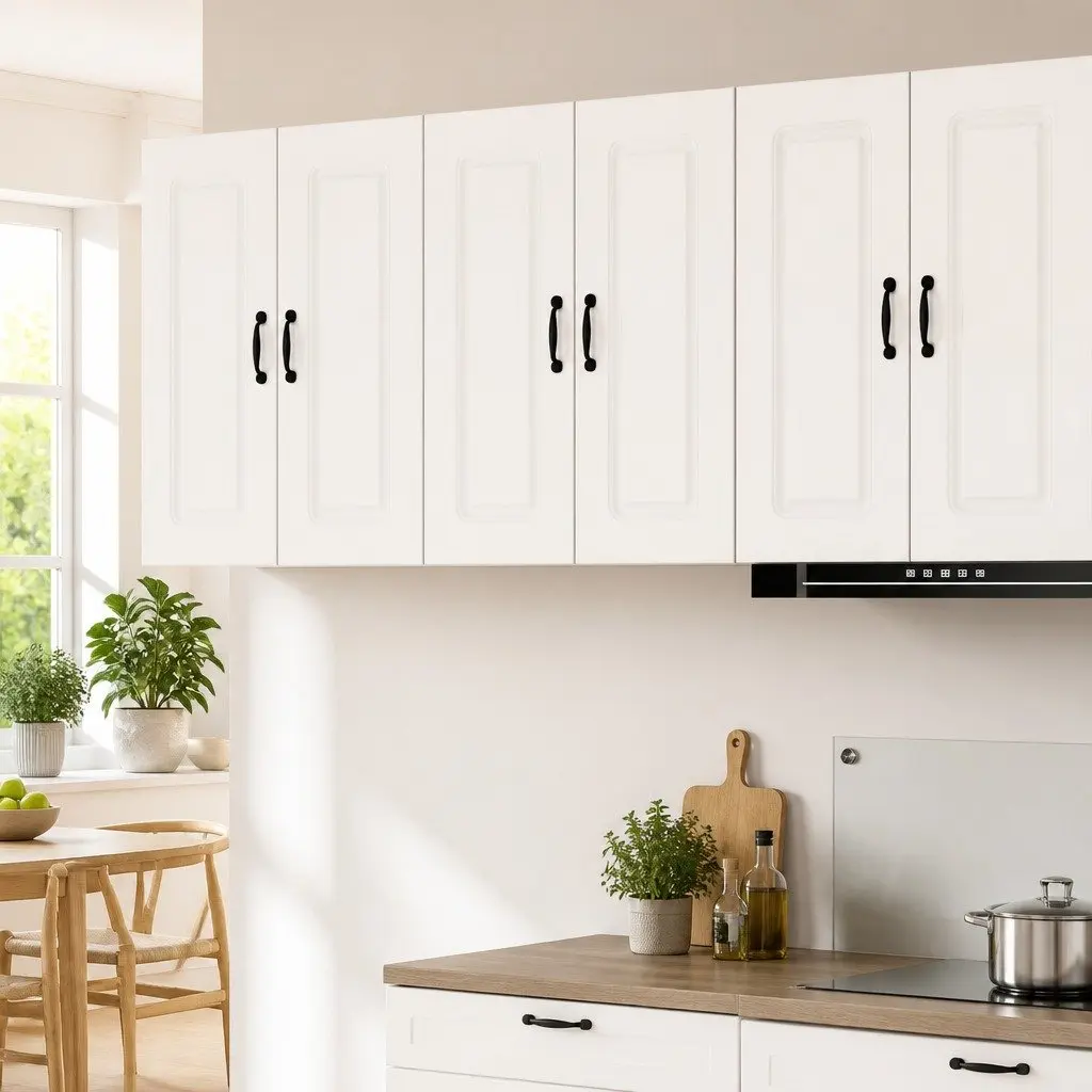 Dishwasher Panel Cabinet High Gloss White Engineered Wood Storage 2 Piece