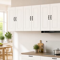 Concise High Gloss White Kitchen Cabinet for Storage