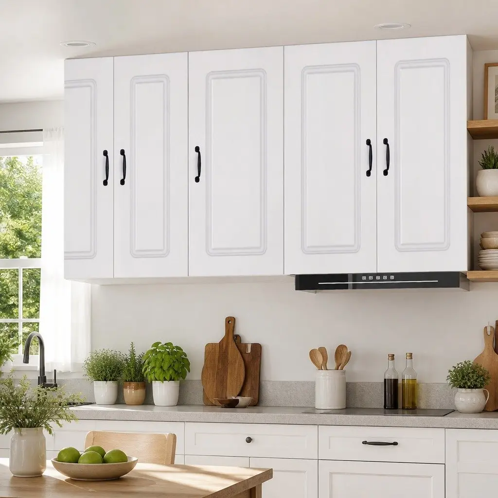 White Engineered Wood Dishwasher Panel Kitchen Cabinet Storage Organizer