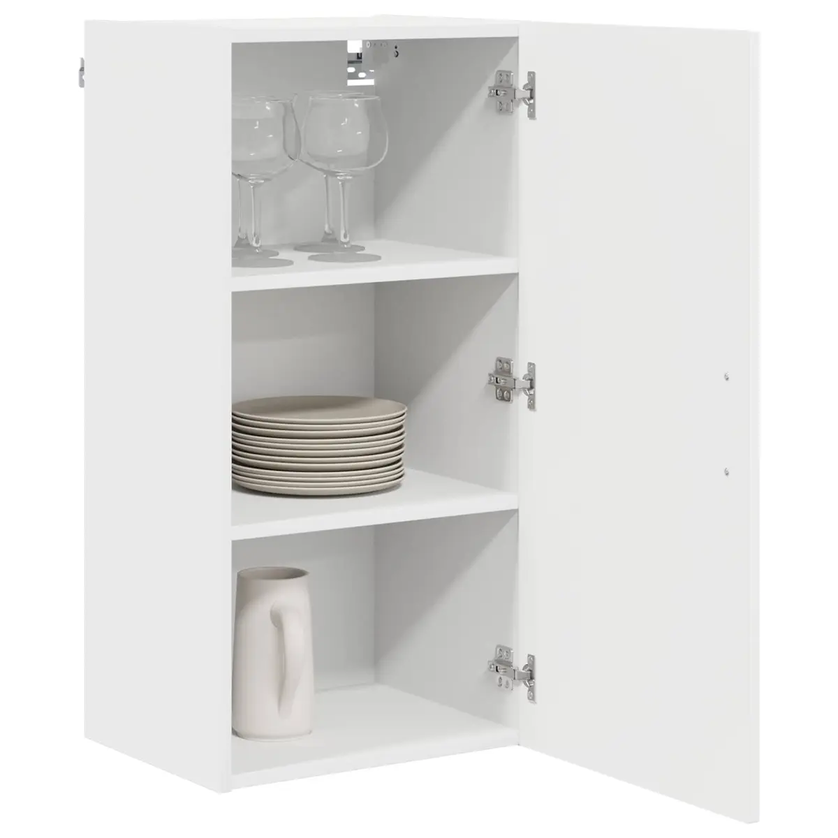 White Engineered Wood Dishwasher Panel Kitchen Cabinet Storage Organizer