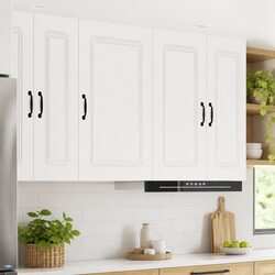 Compact and Efficient White Kitchen Cabinet Panel