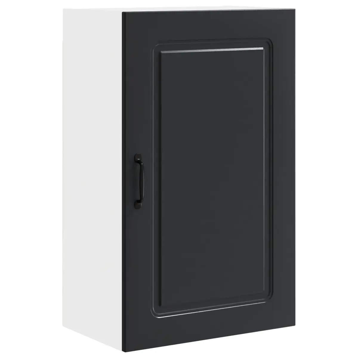 Dishwasher Panel Kitchen Cabinet Black Engineered Wood 50x31x80cm Storage Unit
