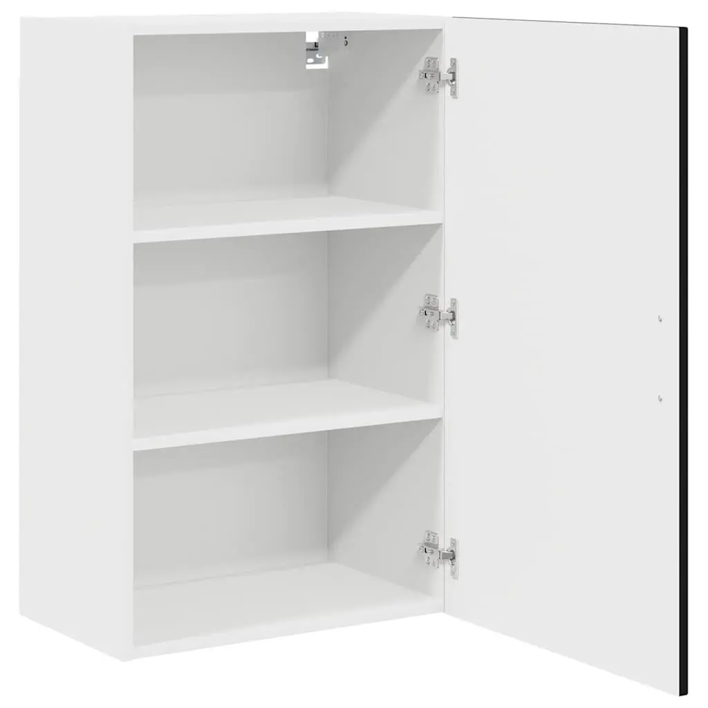 Dishwasher Panel Kitchen Cabinet Black Engineered Wood 50x31x80cm Storage Unit