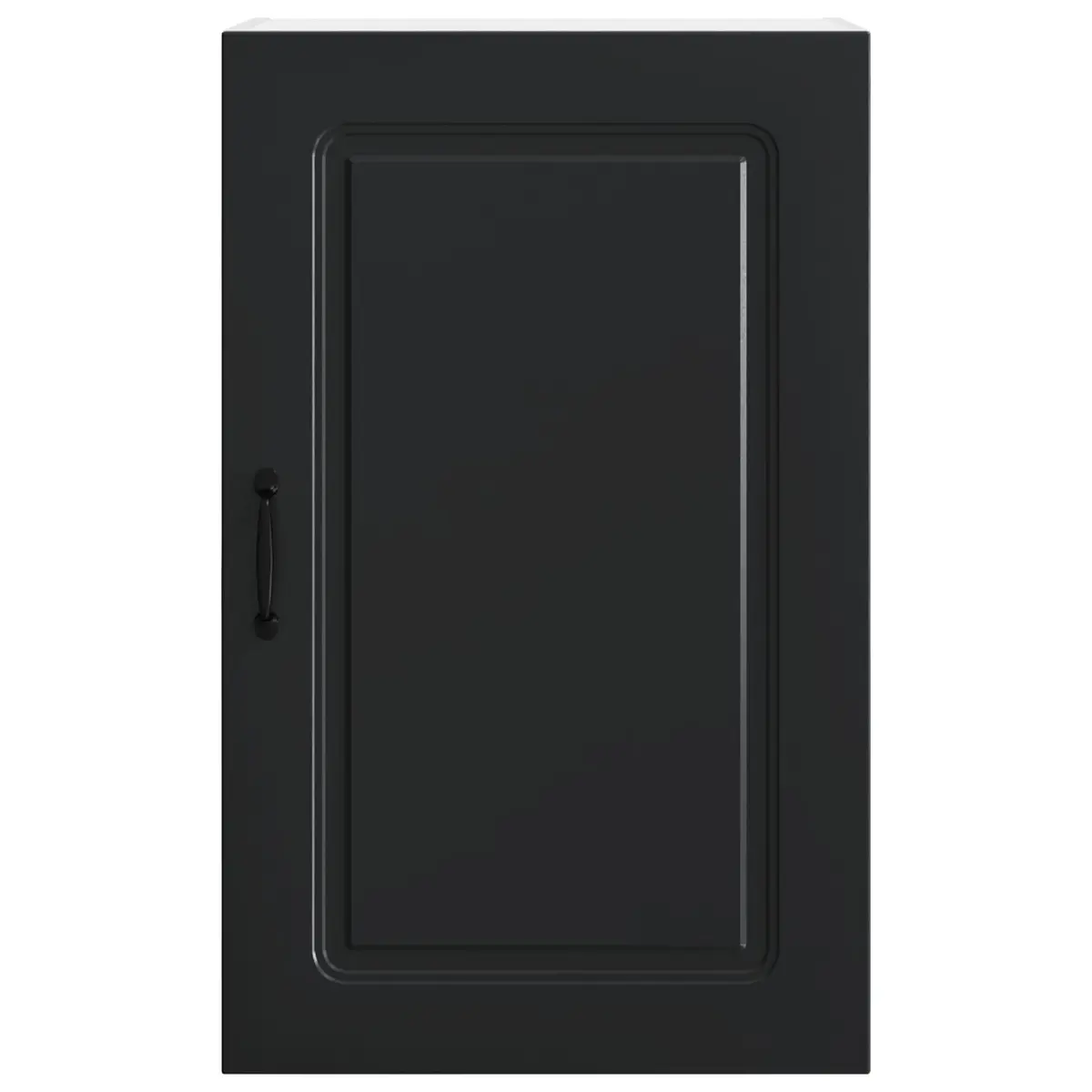 Dishwasher Panel Kitchen Cabinet Black Engineered Wood 50x31x80cm Storage Unit
