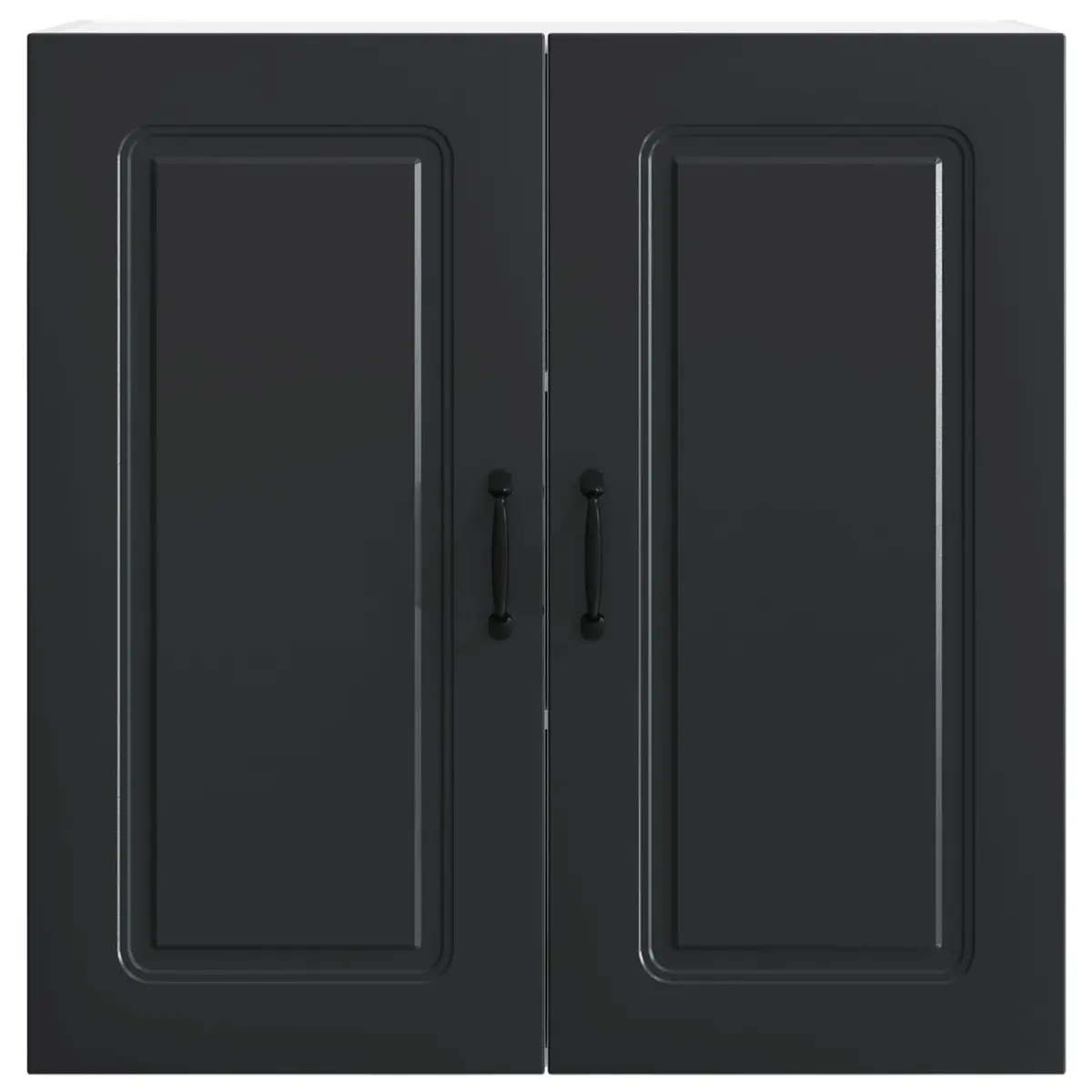 Dishwasher Panel Kitchen Cabinet Black 80x31x80cm Engineered Wood Storage Unit