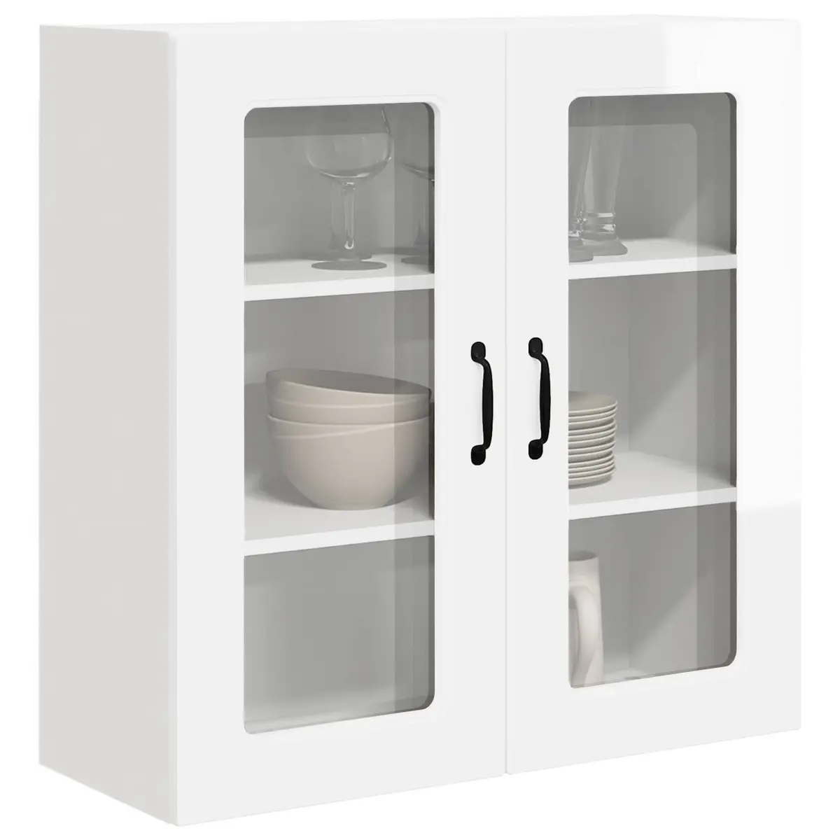 Dishwasher Panel High Gloss White 80 x 31 x 80 cm Contemporary Kitchen Cabinet Door Cover