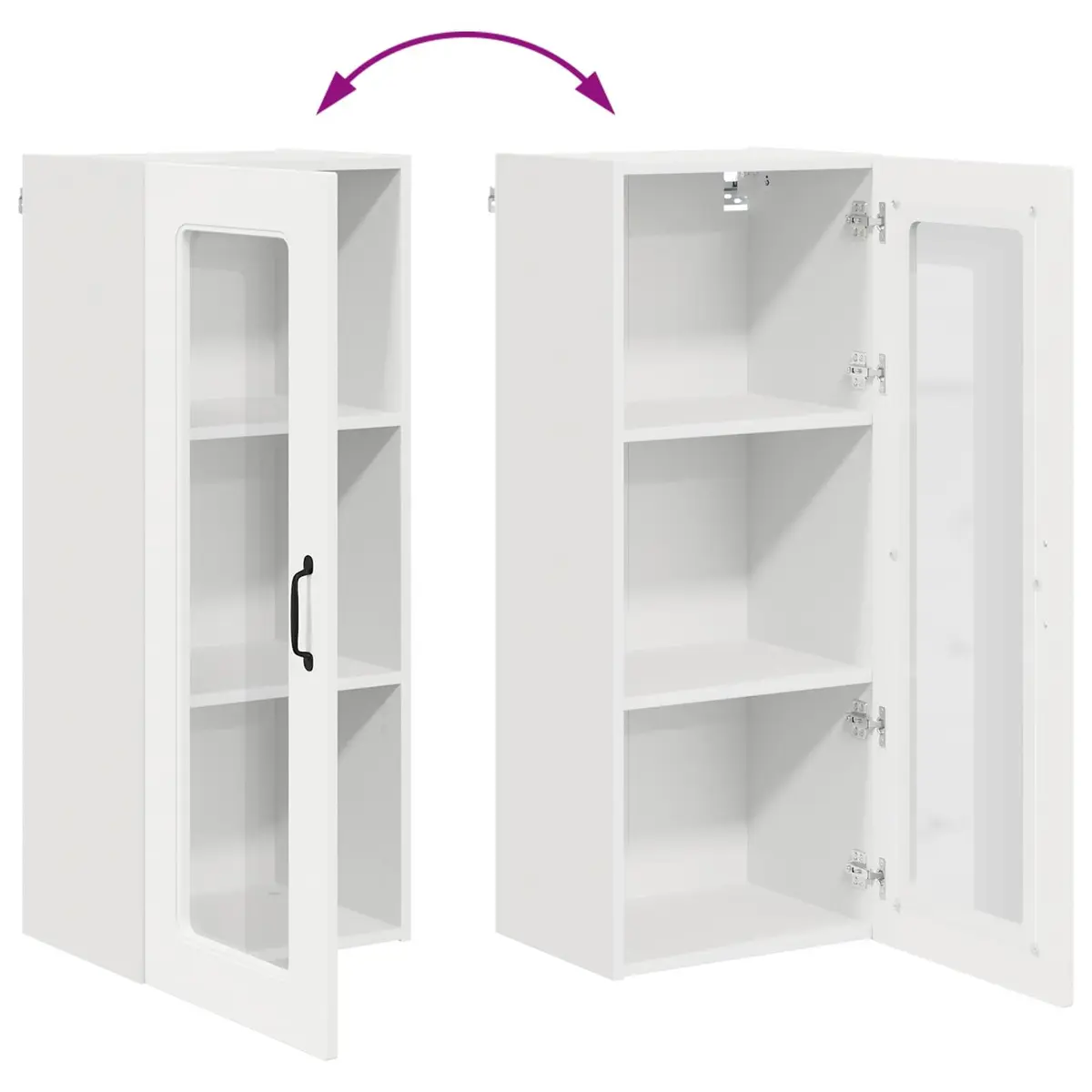Kitchen Cabinet White 40x31x100cm Engineered Wood Storage