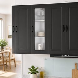 Compact Kitchen Cabinet for Dishwashers - Black 40 x 31 x 100 cm