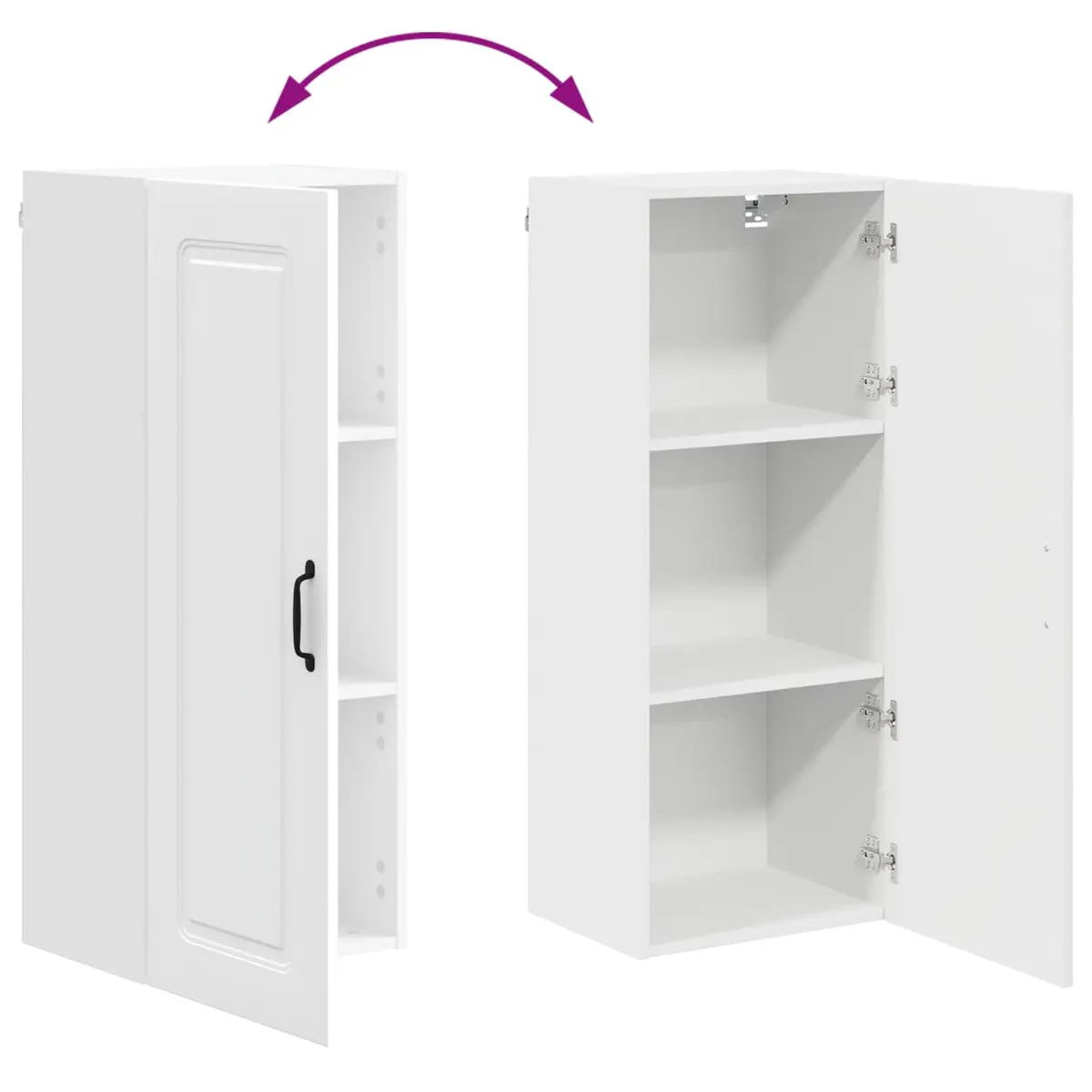 Kitchen Dishwasher Panel Cabinet White Engineered Wood Storage Organiser