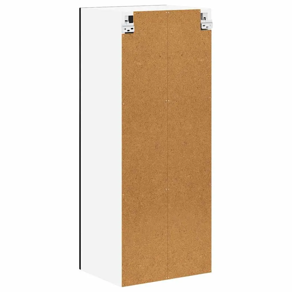 Kitchen Cabinet Black Engineered Wood Compact Storage Cupboard