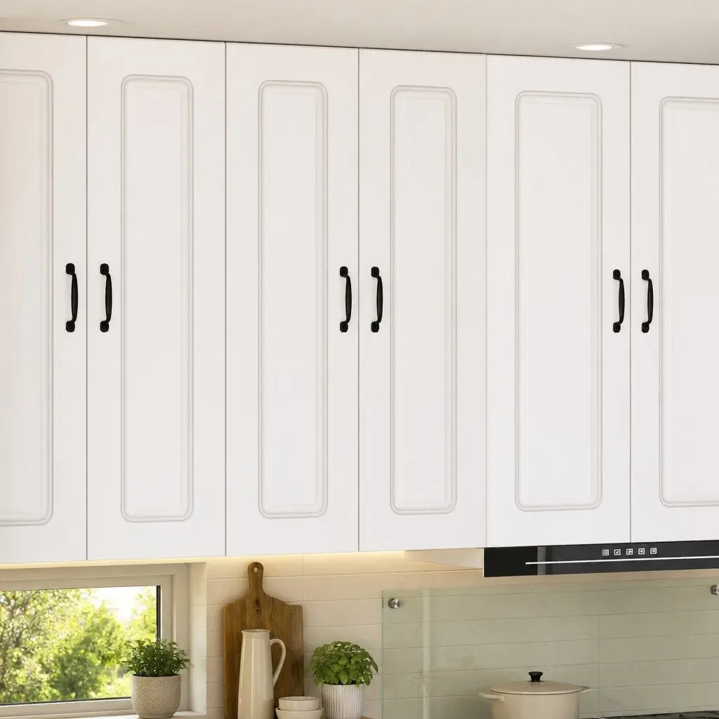Kitchen Cabinet White Engineered Wood 60x31x100cm Spacious Storage Contemporary Style