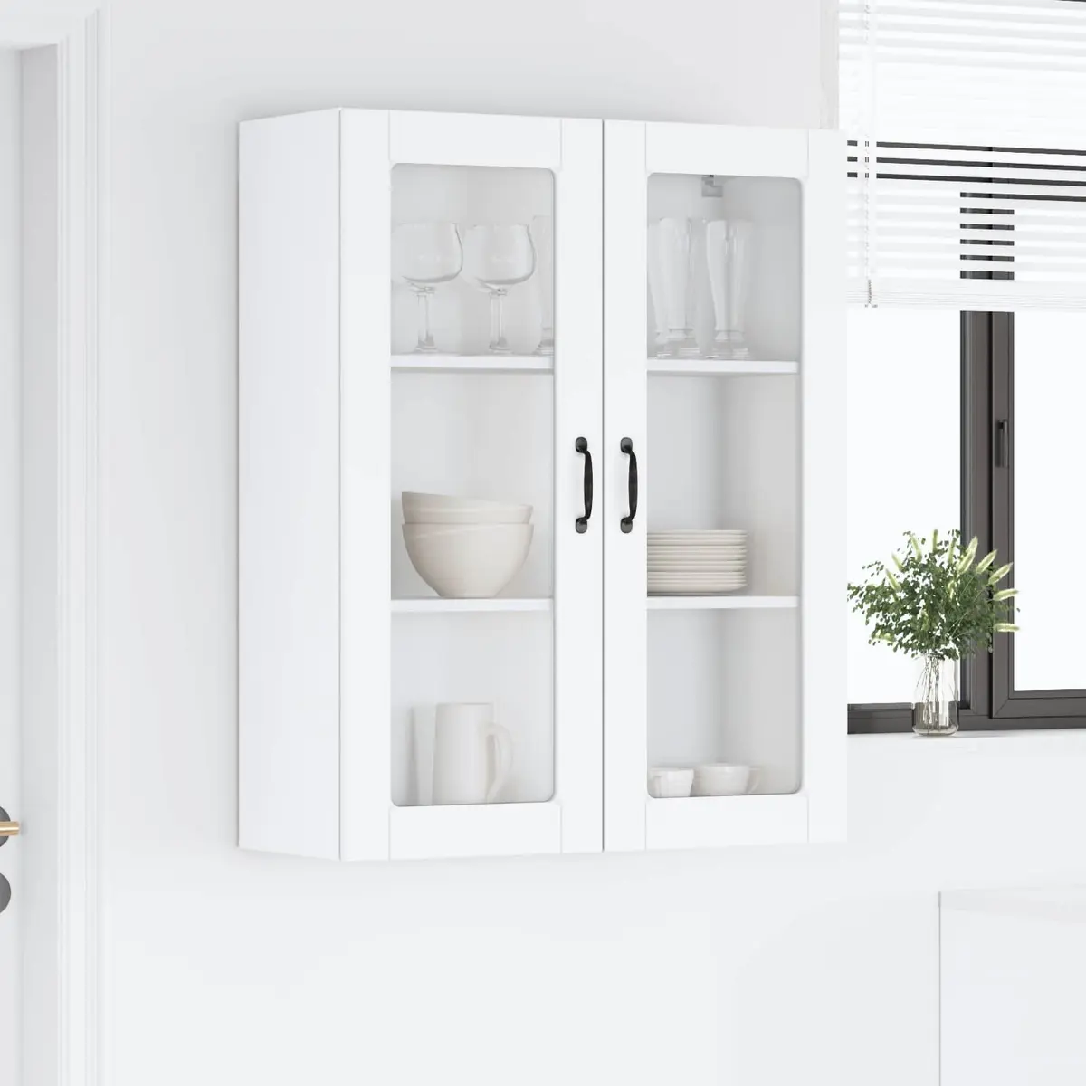 Dishwasher Panel Kitchen Cabinet White Engineered Wood Storage Unit 80x31x100cm