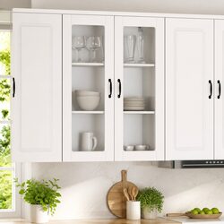Dishwasher Panel Kitchen Cabinet High Gloss White Storage Engineered Wood