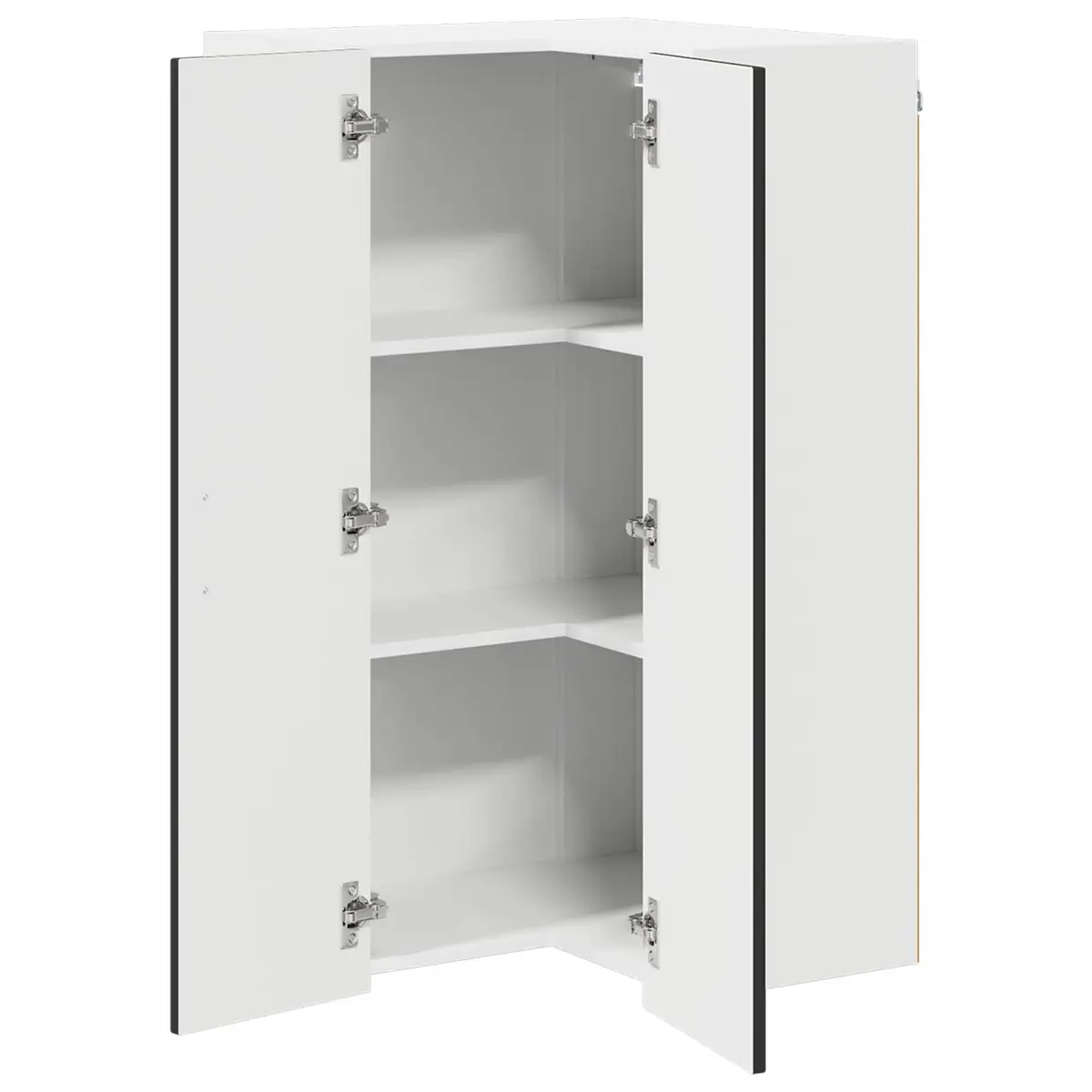 Engineered Wood Kitchen Cabinet Black Dishwasher Panel Storage Unit 57x57x100cm