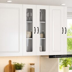 Concise High Gloss White Kitchen Cabinet 60x31x100cm