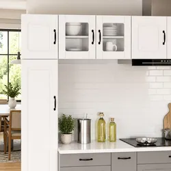 Compact White Wall Glass Cabinet - 40x31x40cm