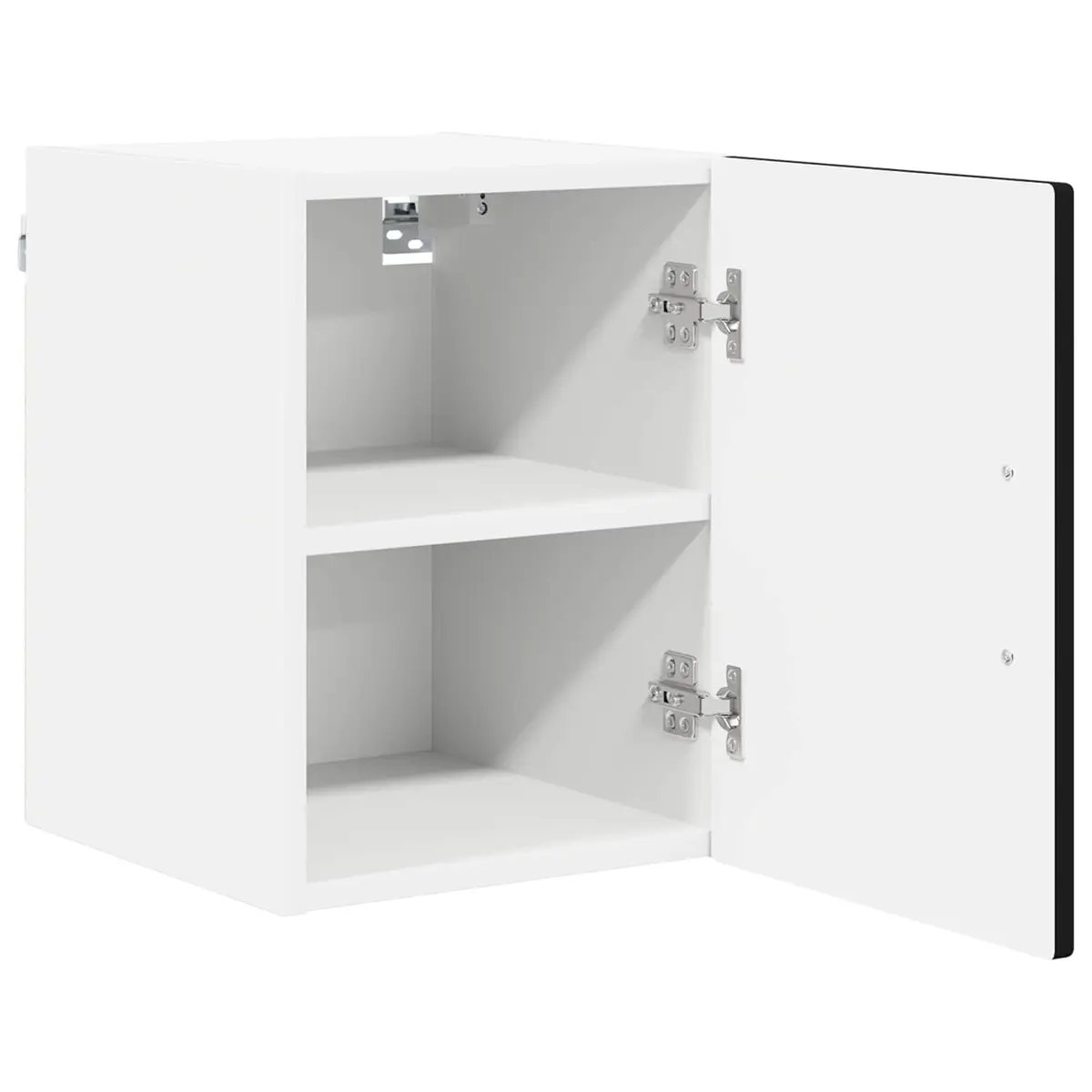 Wall Cabinet Black Rectangular Engineered Wood Dishwasher Panel