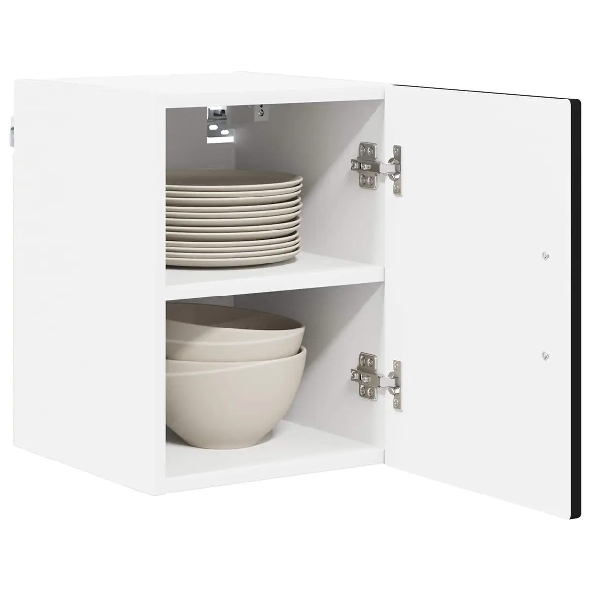 Wall Cabinet Storage Unit Black 30 x 31 x 40 cm Engineered Wood Kitchen Cupboard