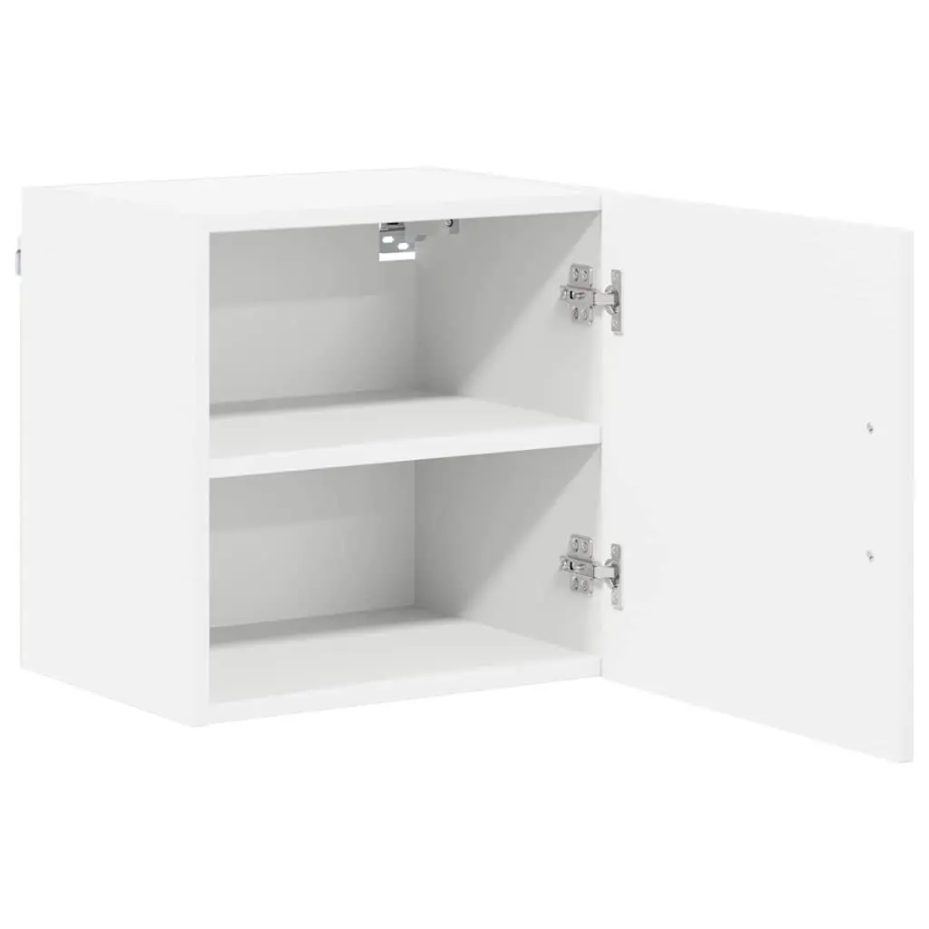 Wall Cabinet White Engineered Wood 40 x 31 x 40 cm Modern Kitchen Storage Cupboard