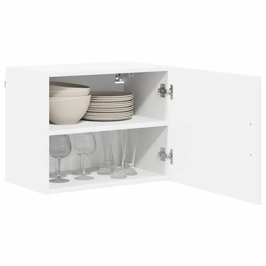 White Wall Cabinet Engineered Wood Kitchen Storage Contemporary Dishwasher Panel