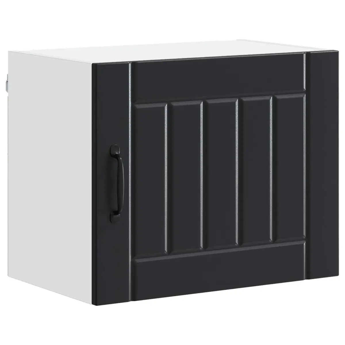 Wall Cabinet Black 50 x 31 x 40 cm Set of 2 Engineered Wood Kitchen Storage