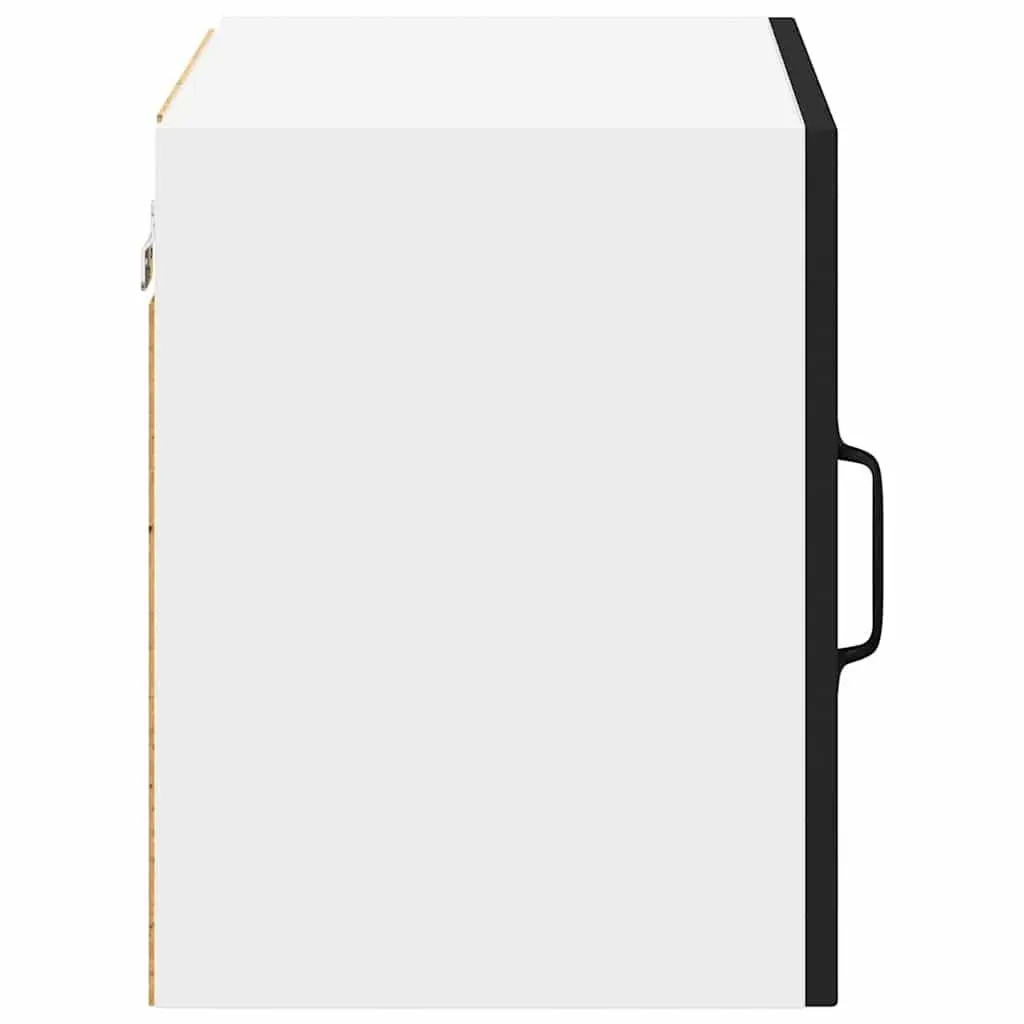 Wall Cabinet Black 50 x 31 x 40 cm Set of 2 Engineered Wood Kitchen Storage