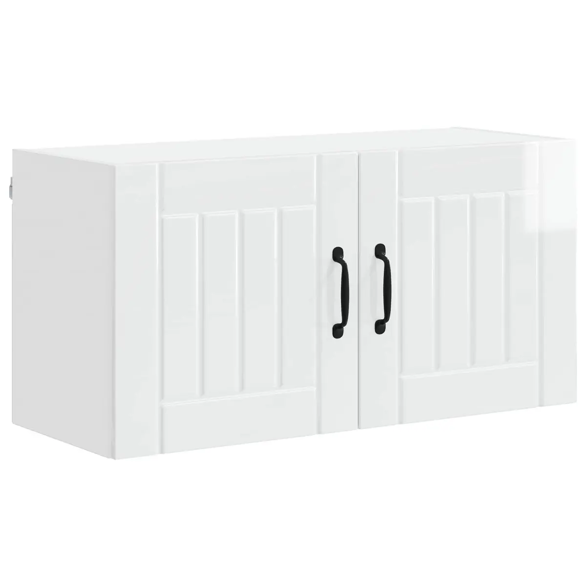 Wall Cabinet Dishwasher Panel High Gloss White Kitchen Storage Engineered Wood
