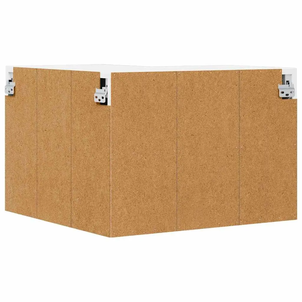 Wall Corner Cabinet High Gloss White 57 x 57 x 40 cm Modern Kitchen Storage Unit