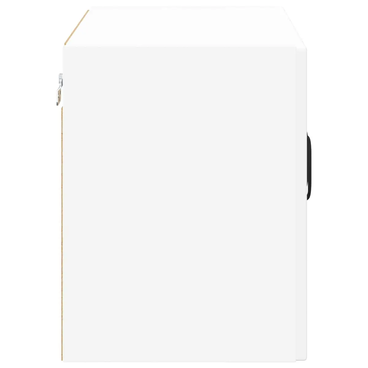 Wall Glass Cabinet White 60x31x40cm Modern Storage Kitchen Organiser Unit