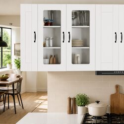 Your Ideal White Kitchen Glass Cabinet Awaits