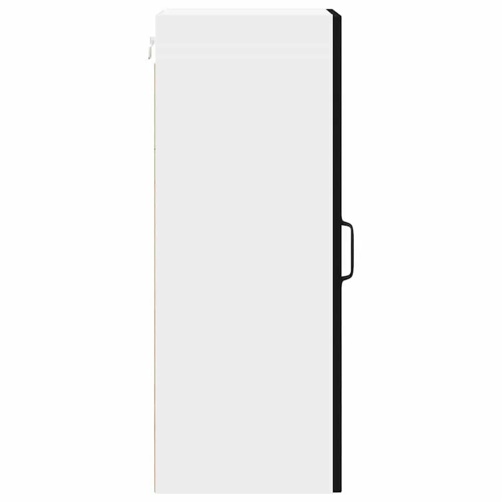 Wall Cabinet Black 30 x 31 x 80 cm Engineered Wood 2 Pieces Kitchen Storage