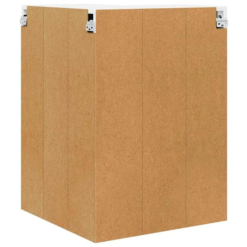Wall Corner Cabinet White Engineered Wood Kitchen Storage Cupboard 57x57x80cm