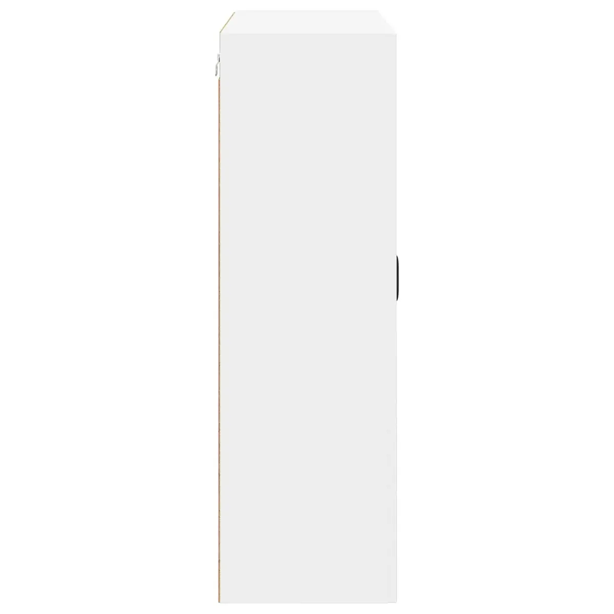Wall Glass Cabinet White 80 x 31 x 100 cm Modern Kitchen Storage Unit