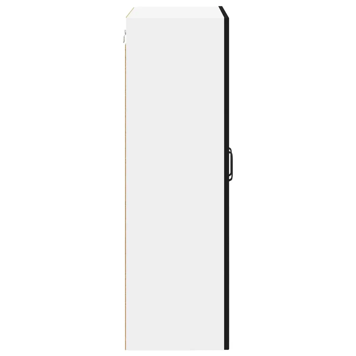 Wall Glass Cabinet Black 60x31x100cm Modern Kitchen Storage Engineered Wood
